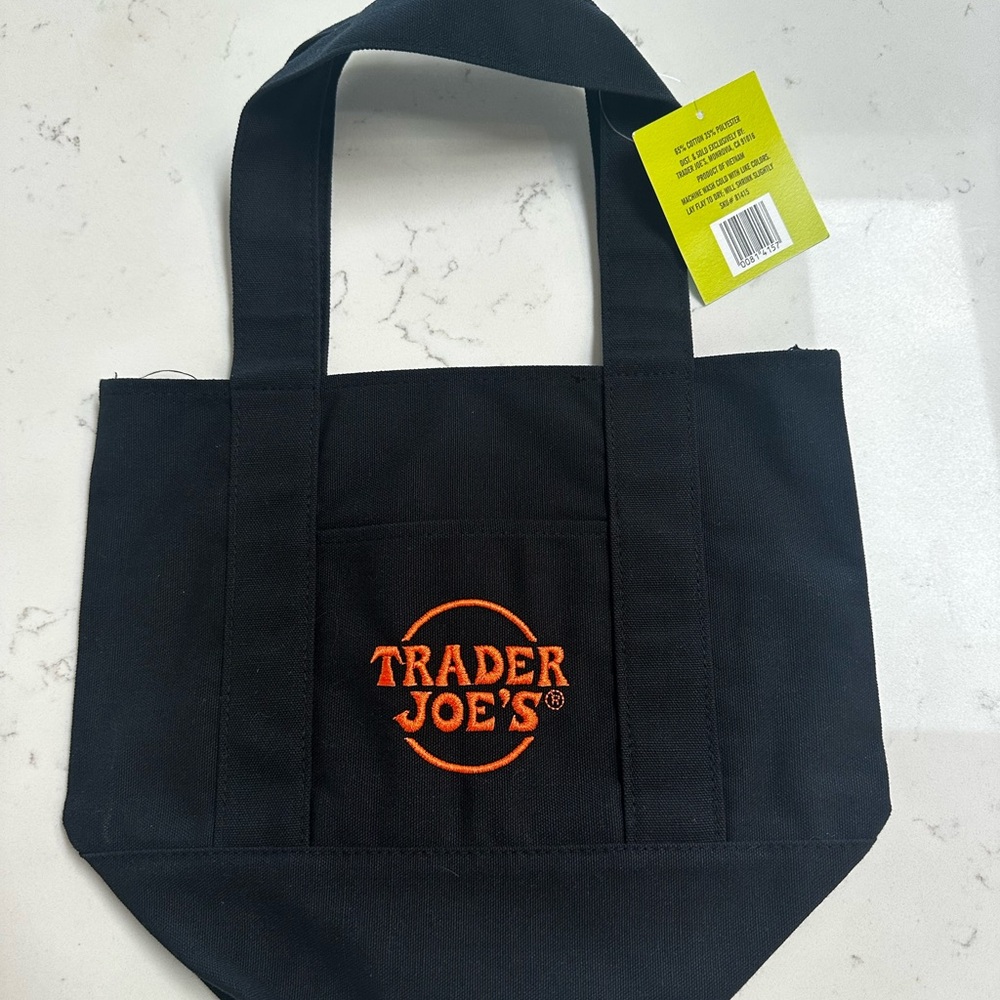 Trader Joe's Black Tote Bag